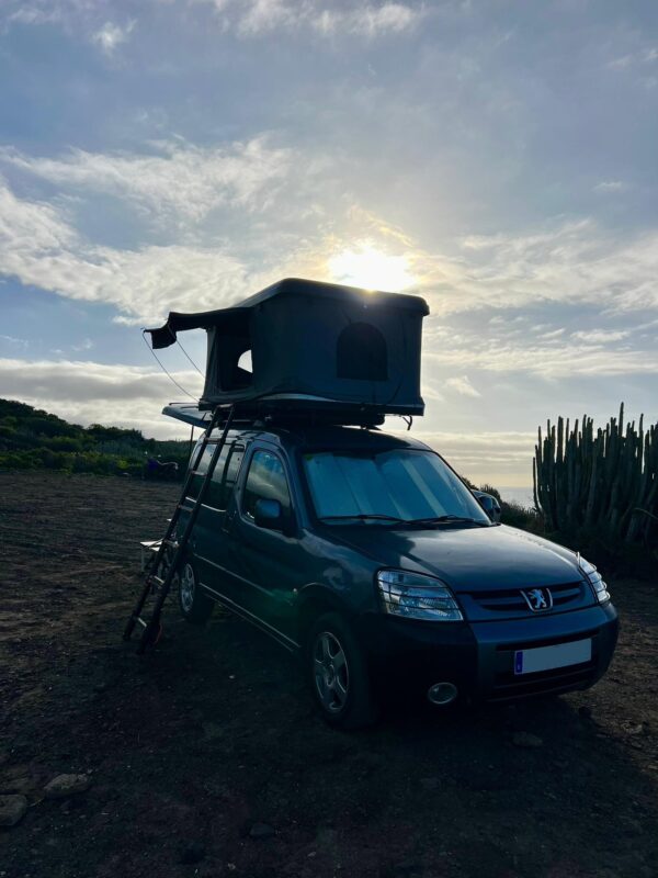 A fully equipped van to explore and sleep in remote parts of Tenerife.