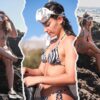 Snorkelling Equipment rental Photo collage -  young woman in tenerife