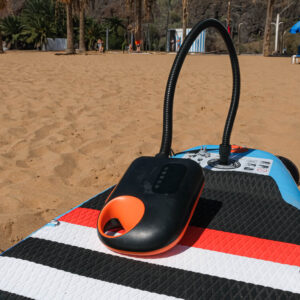 Wireless paddleboard inflator rental Tenerife – electric pump for fast inflation